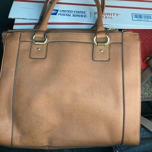 Liz Claiborne Medium Sized Tan Shoulder Bag